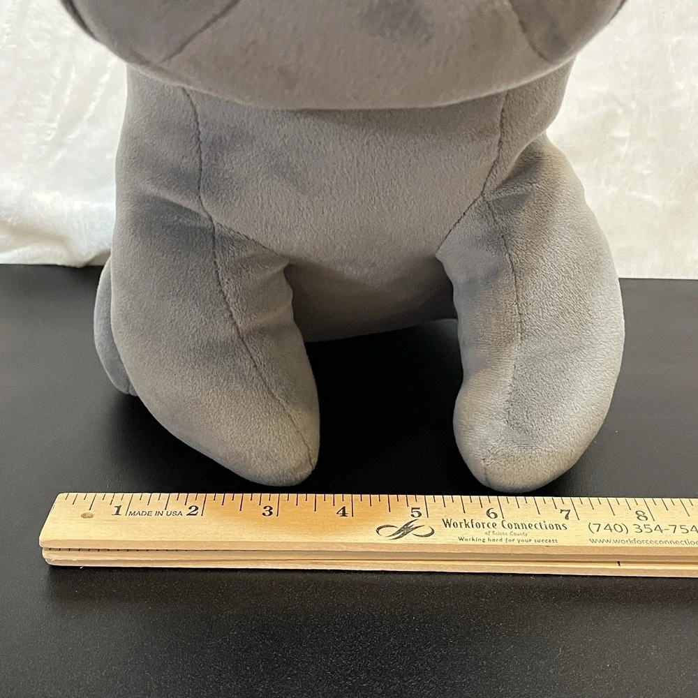 Shar-Pei Sharpei Plush English BullDog Wrinkles Stuffed Animal Stitched Eyes 11